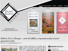Tablet Screenshot of galerie-goudard-87.com